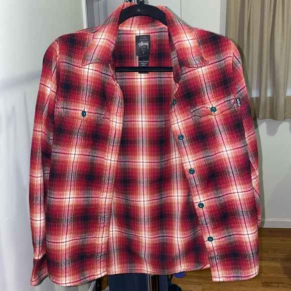 Stussy Plaid Button Up - Picture 1 of 3